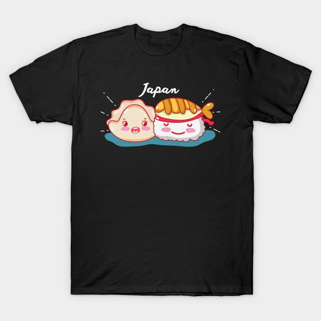 kawaii sushi T-Shirt by Nikoleart